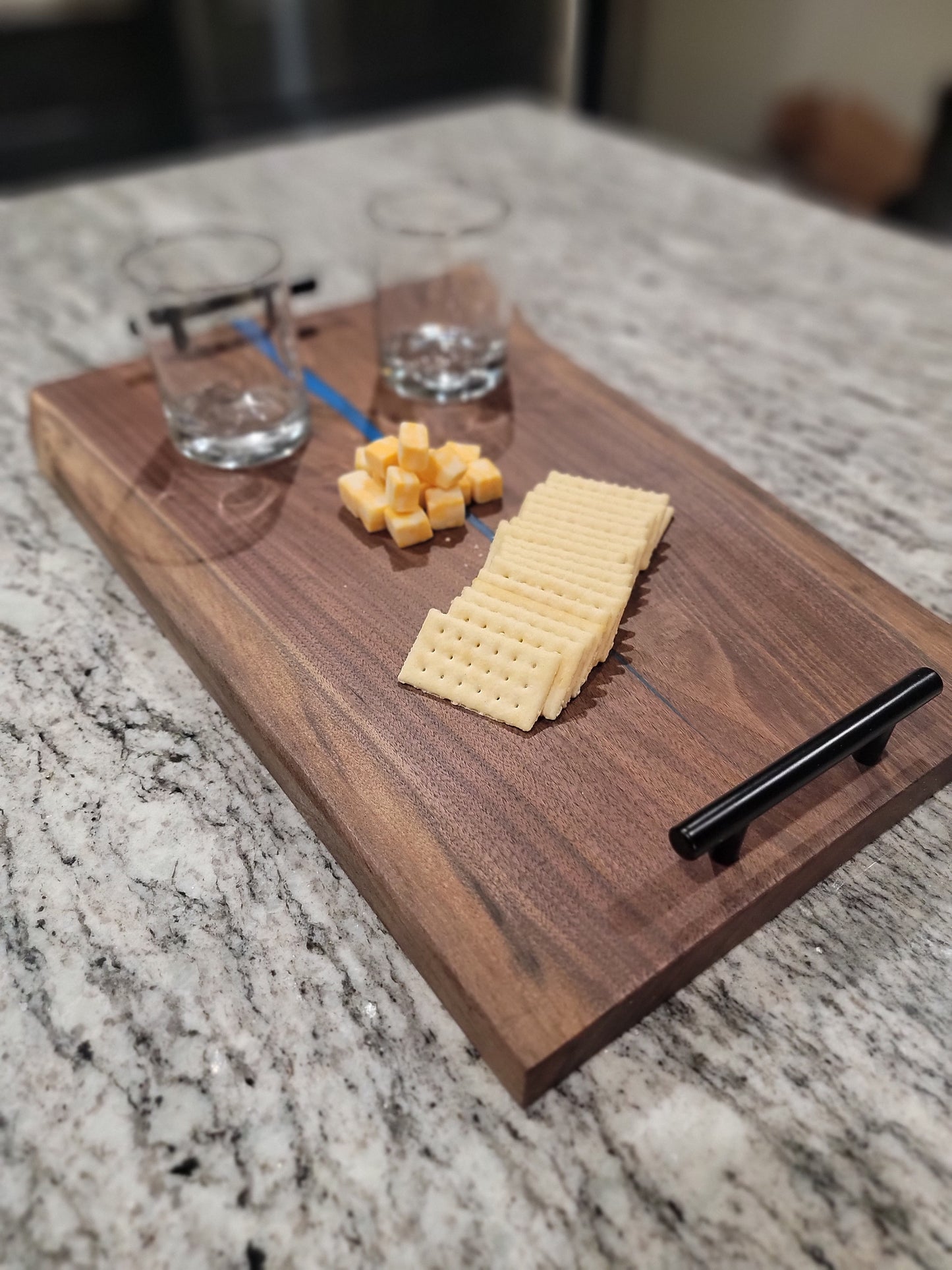 Black Walnut Charcuterie Board (w/handles)