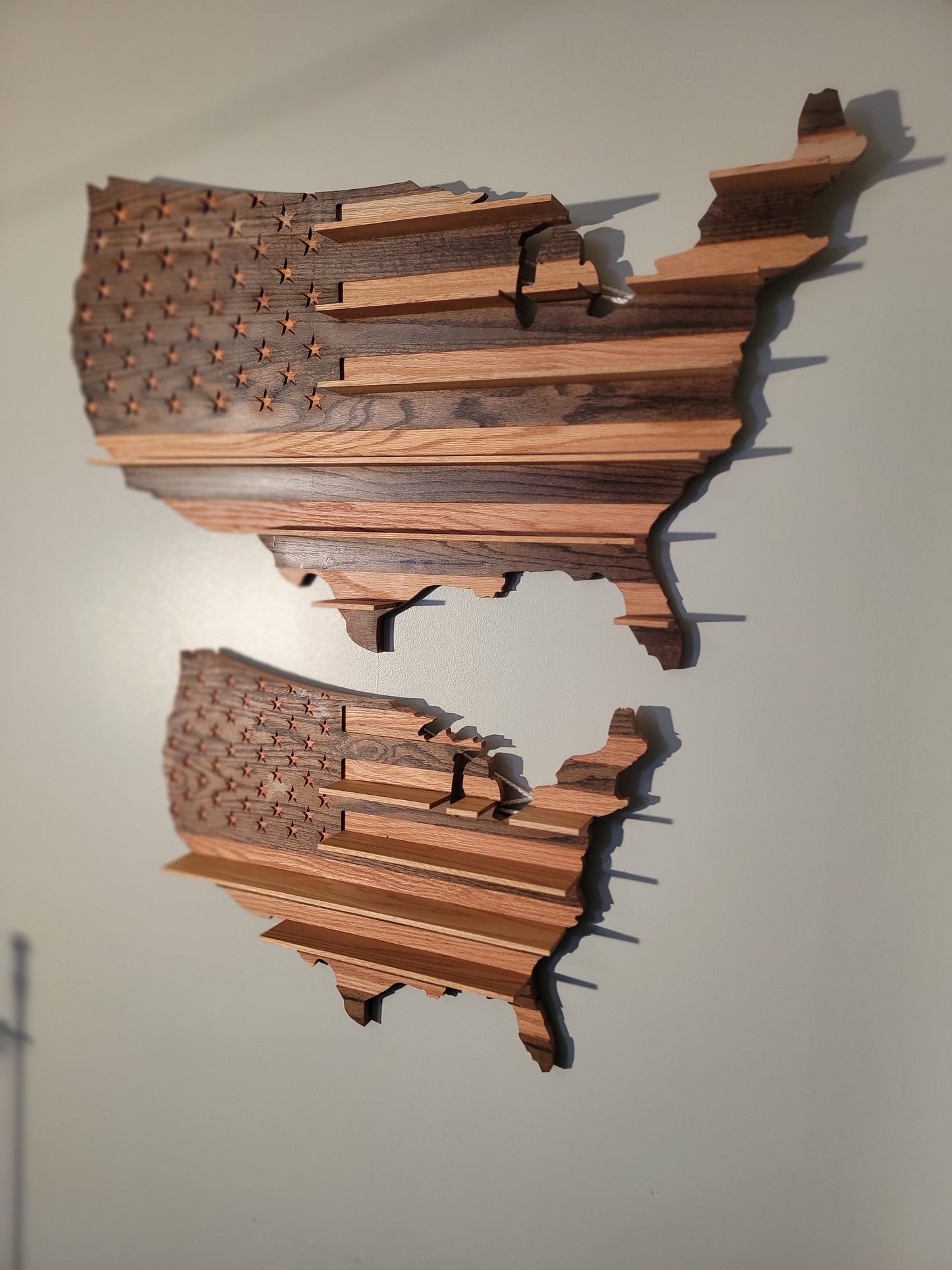 U.S. Flag Shot Glass Display