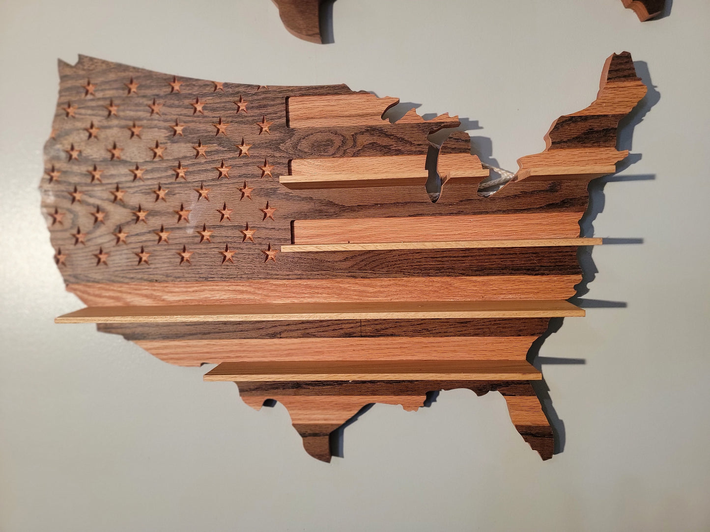 U.S. Flag Shot Glass Display