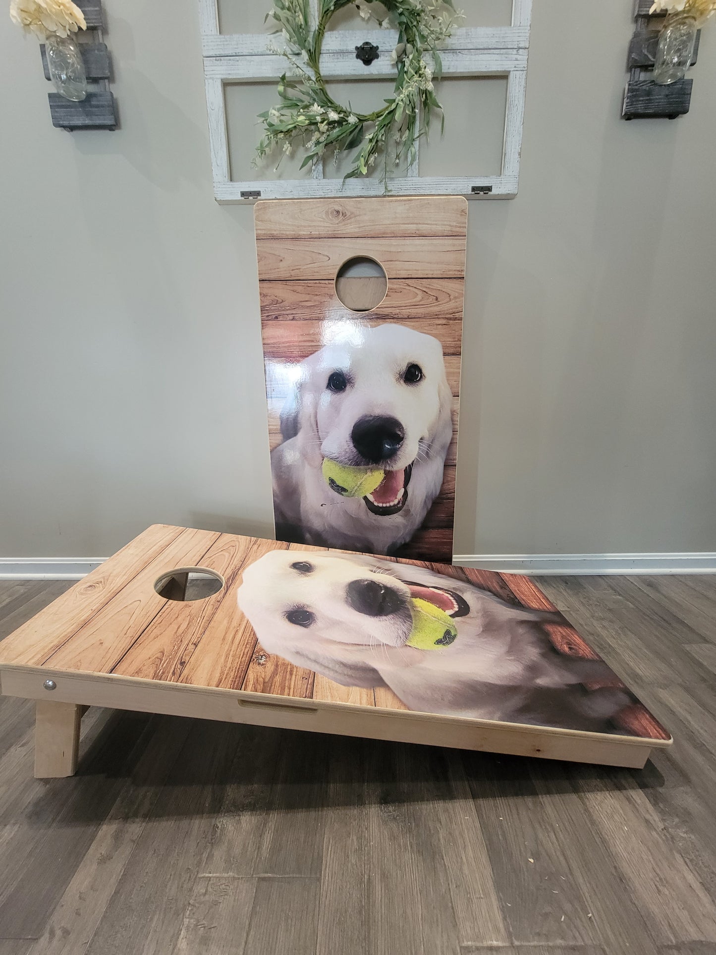 Upload your own Cornhole Board DESIGN