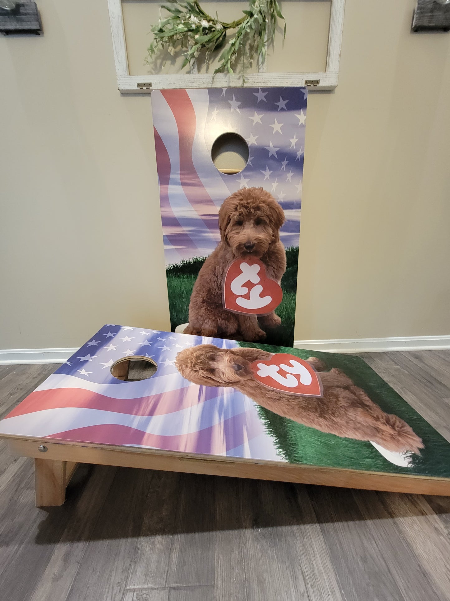 Upload your own Cornhole Board DESIGN