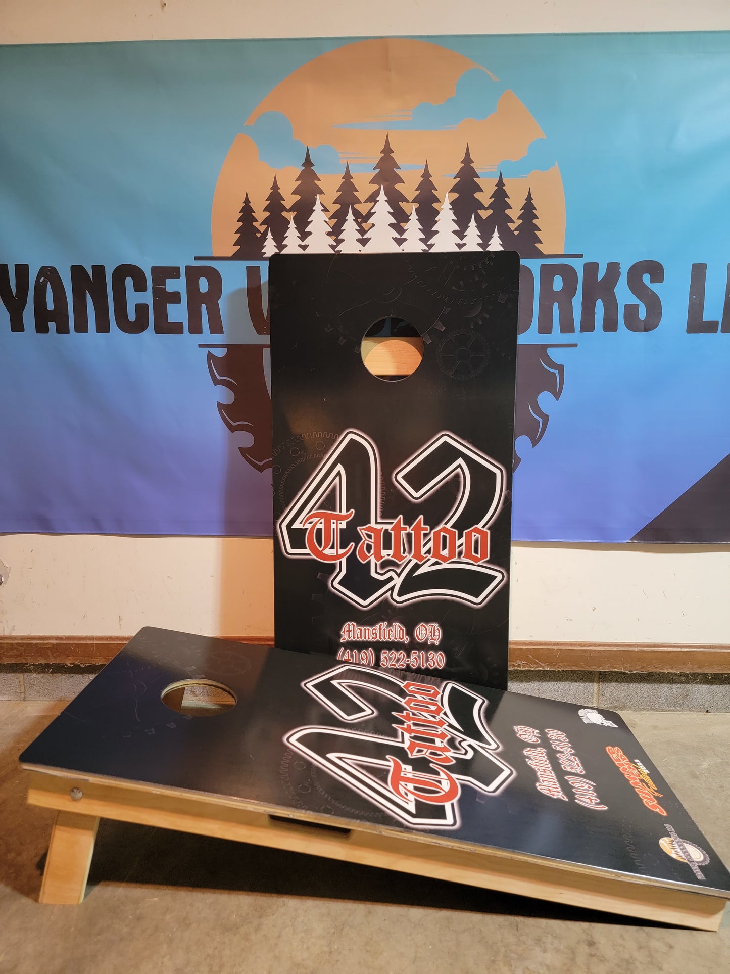 Upload your own Cornhole Board DESIGN