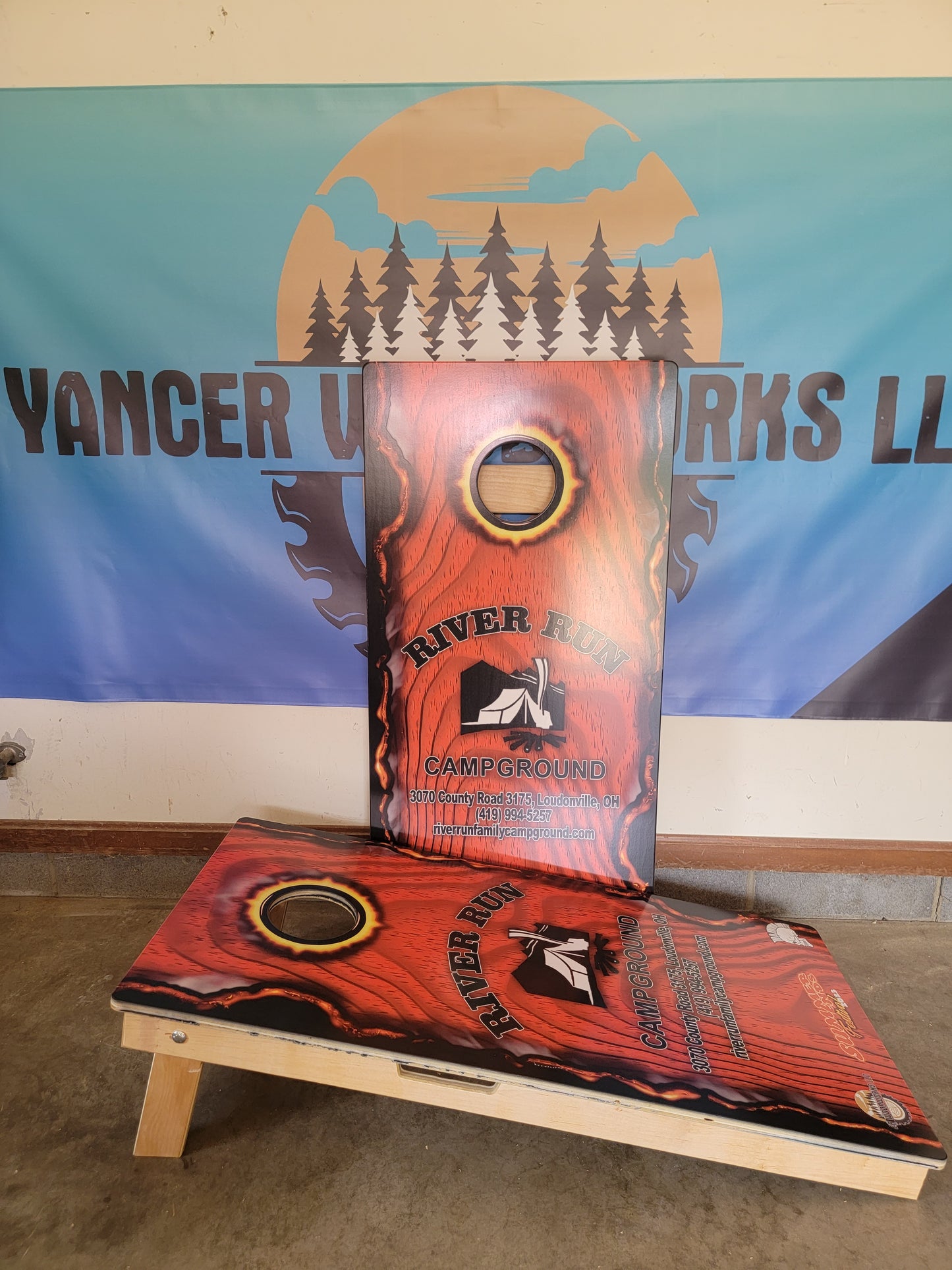 Upload your own Cornhole Board DESIGN