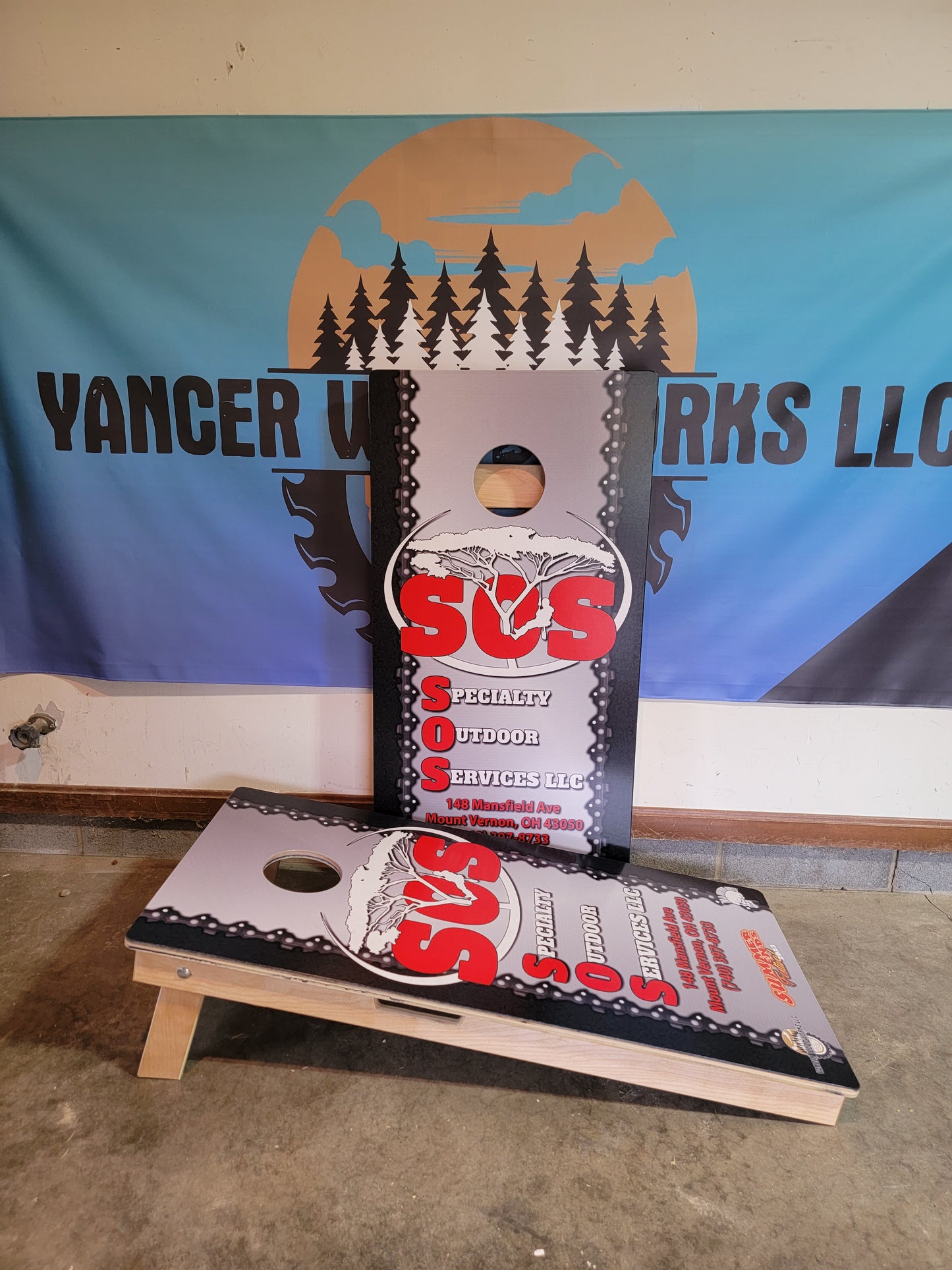 Upload your own Cornhole Board DESIGN