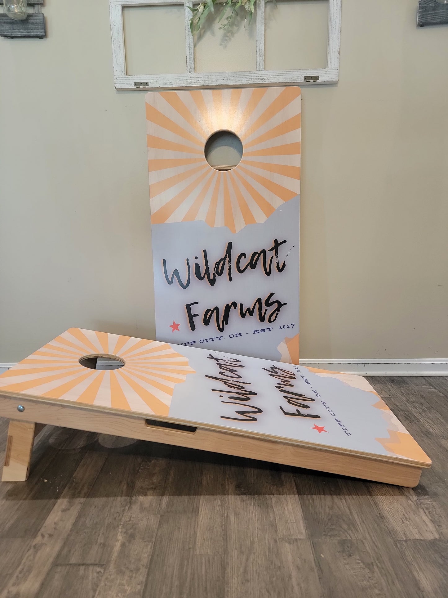 Upload your own Cornhole Board DESIGN