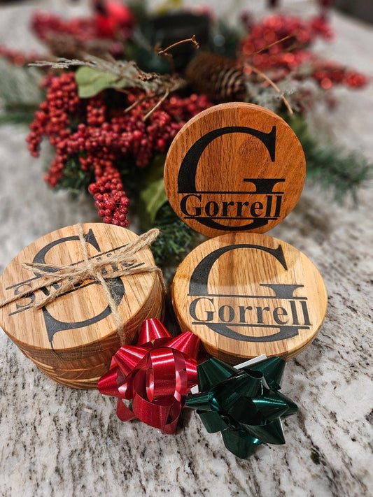 Custom Name Coasters 4pc